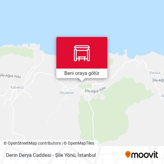 Derin Derya Caddesi - Şile Yönü harita