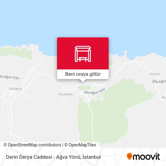 Derin Derya Caddesi - Ağva Yönü harita
