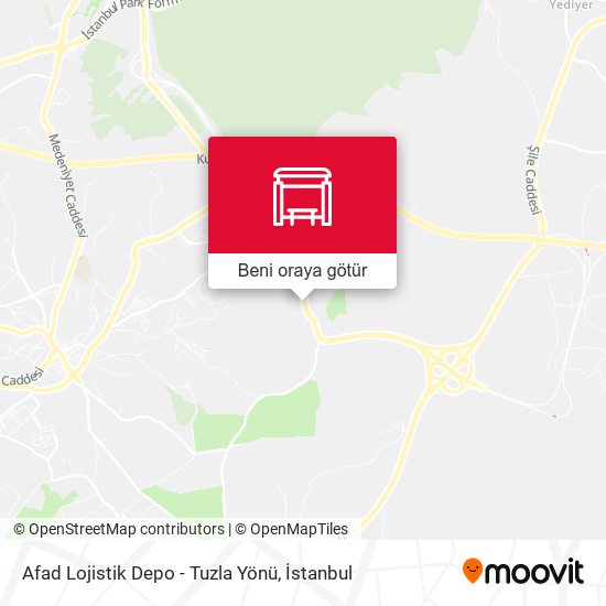 Afad Lojistik Depo - Tuzla Yönü harita