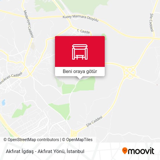 Akfırat İgdaş - Akfırat Yönü harita