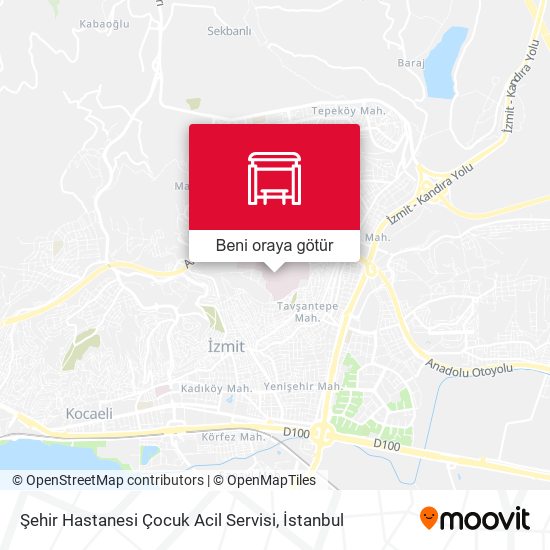 Şehir Hastanesi Çocuk Acil Servisi harita