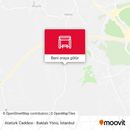 Atatürk Caddesi - Baklalı Yönü harita