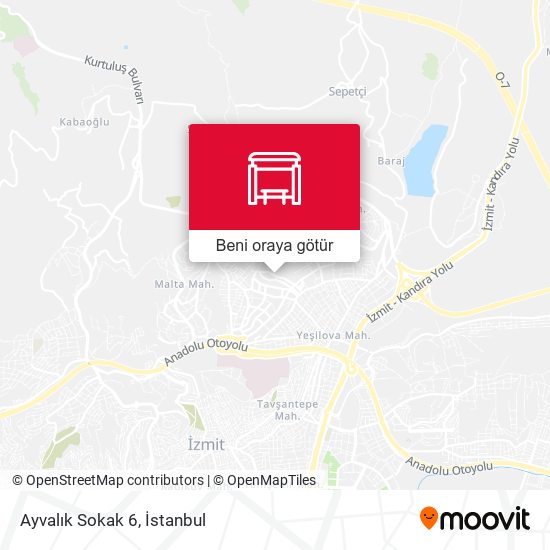 Ayvalık Sokak 6 harita