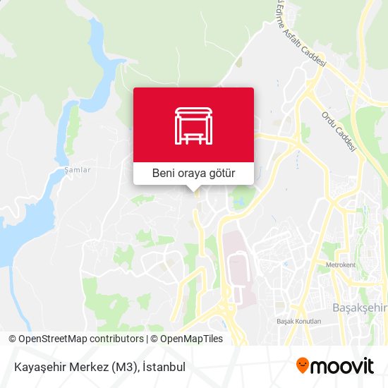 Kayaşehir Merkez (M3) harita