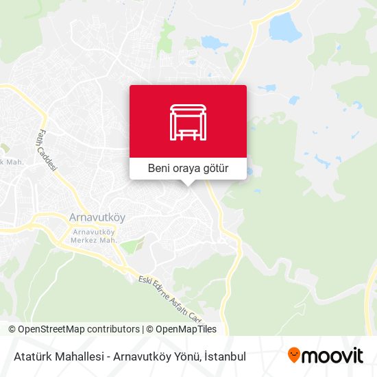 Atatürk Mahallesi - Arnavutköy Yönü harita