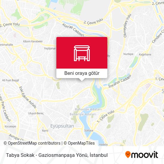 Tabya Sokak - Gaziosmanpaşa Yönü harita
