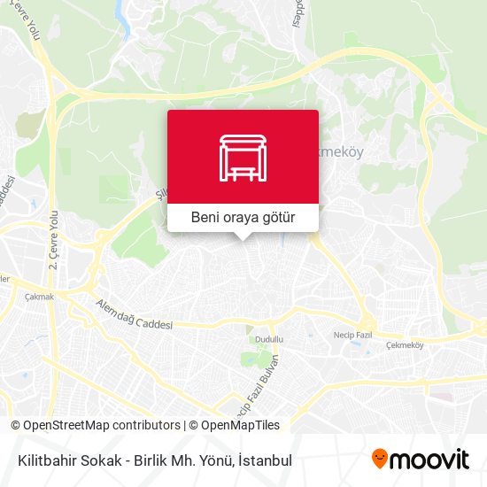 Kilitbahir Sokak - Birlik Mh. Yönü harita