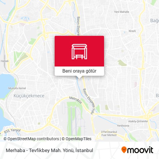 Merhaba - Tevfikbey Mah. Yönü harita