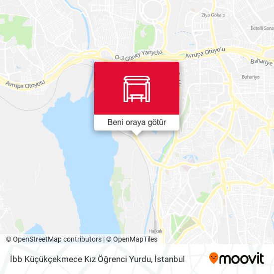 İbb Küçükçekmece Kız Öğrenci Yurdu harita