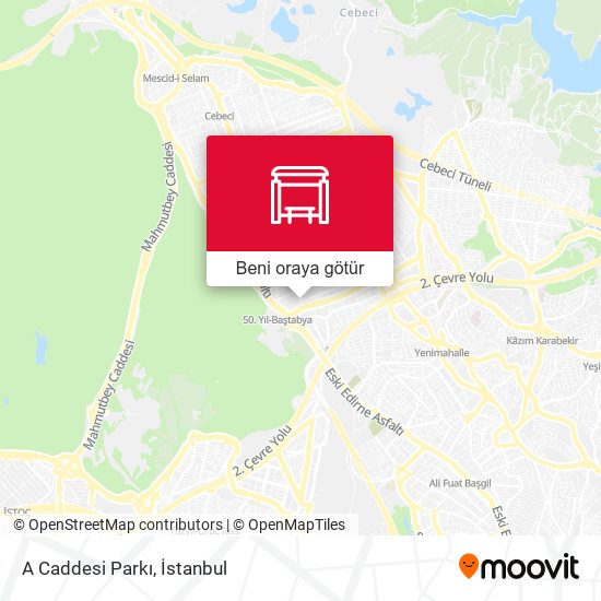 A Caddesi Parkı harita