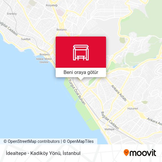İdealtepe - Kadiköy Yönü harita
