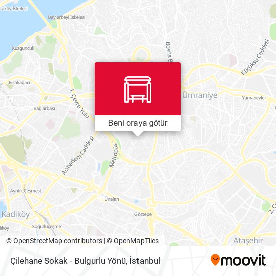 Çilehane Sokak - Bulgurlu Yönü harita