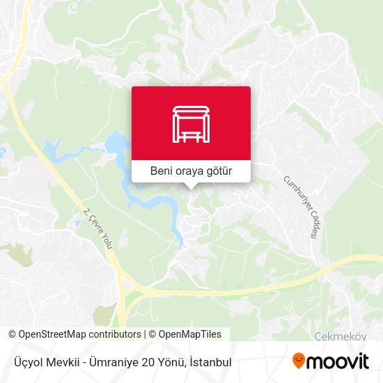 Üçyol Mevkii - Ümraniye 20 Yönü harita
