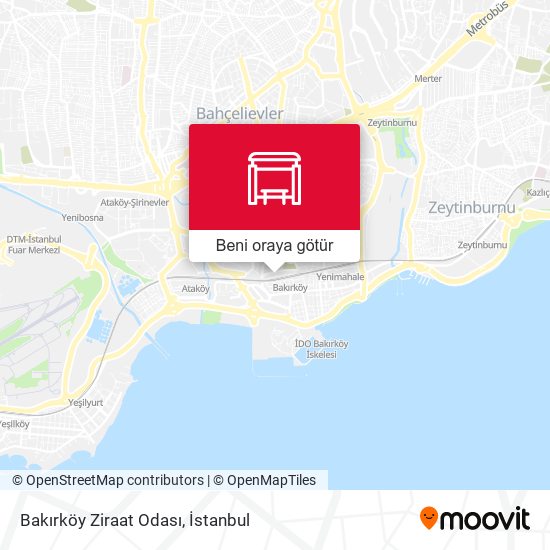 Bakırköy Ziraat Odası harita
