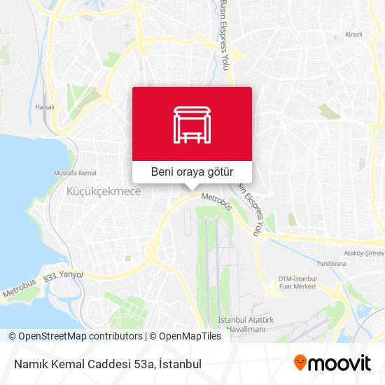Namık Kemal Caddesi 53a harita