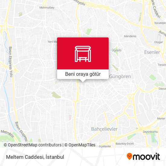 Meltem Caddesi harita