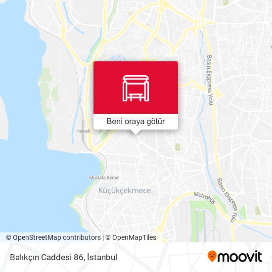 Balıkçın Caddesi 86 harita