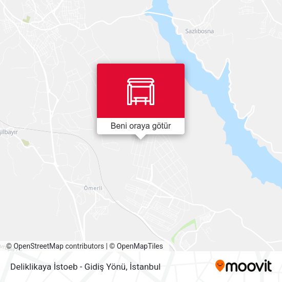 Deliklikaya İstoeb - Gidiş Yönü harita