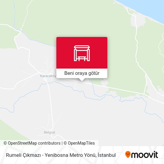 Rumeli Çıkmazı - Yenibosna Metro Yönü harita