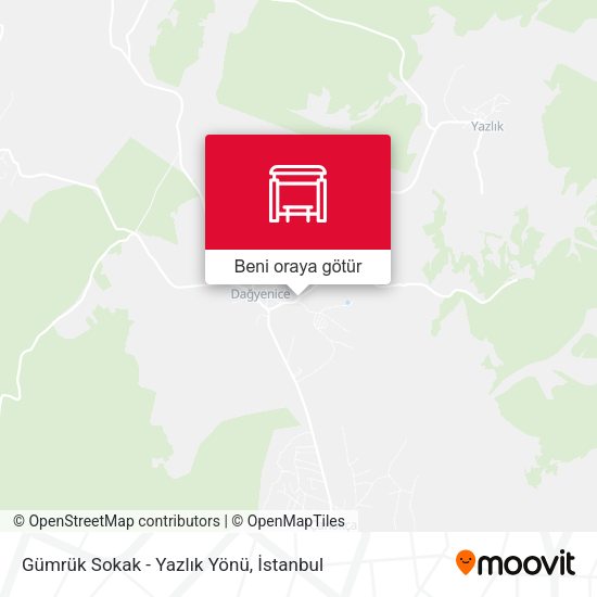 Gümrük Sokak - Yazlık Yönü harita
