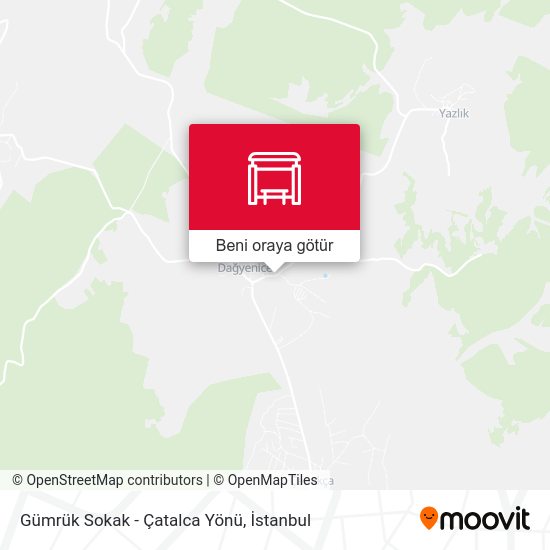 Gümrük Sokak - Çatalca Yönü harita