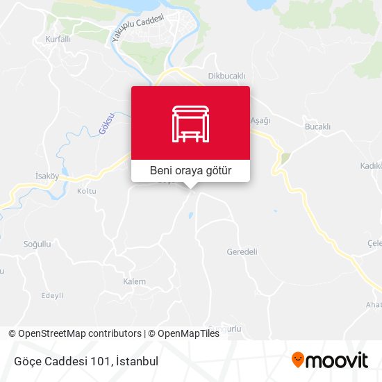 Göçe Caddesi 101 harita