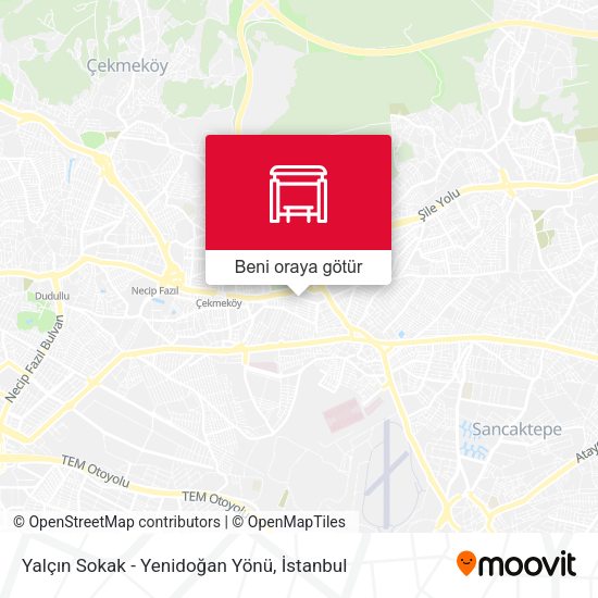 Yalçın Sokak - Yenidoğan Yönü harita