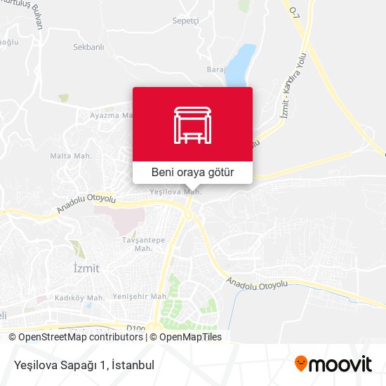 Yeşilova Sapağı 1 harita