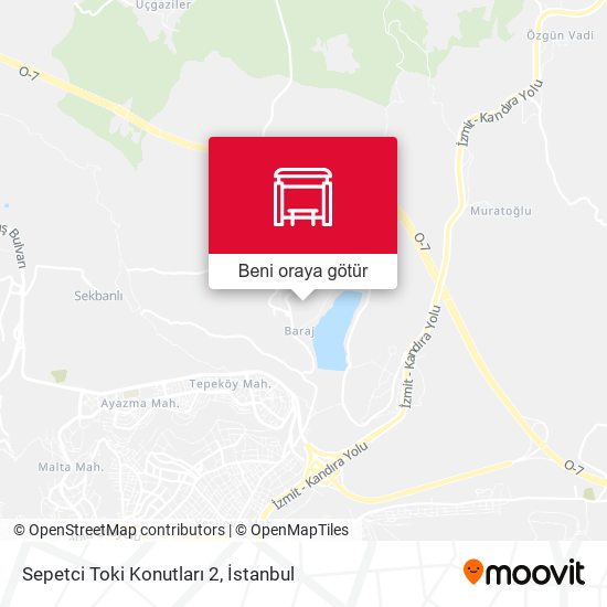 Sepetci Toki Konutları 2 harita