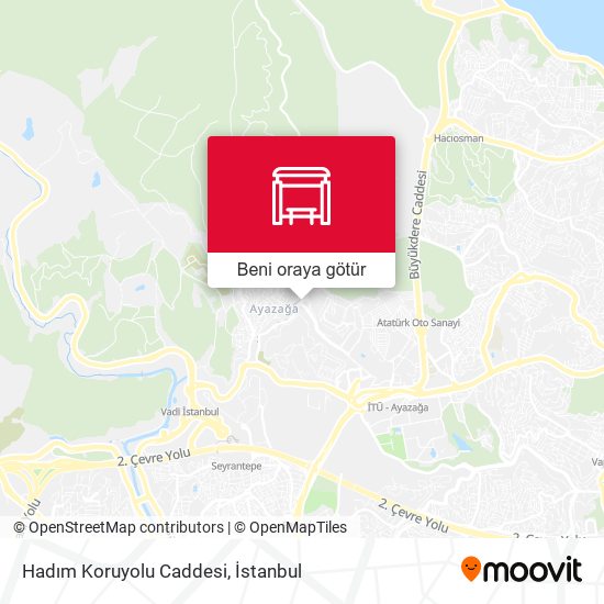 Hadım Koruyolu Caddesi harita