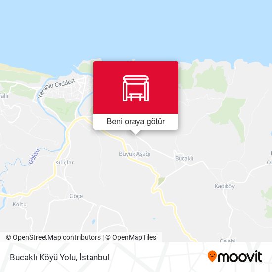 Bucaklı Köyü Yolu harita