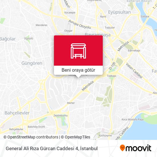 General Ali Rıza Gürcan Caddesi 4 harita
