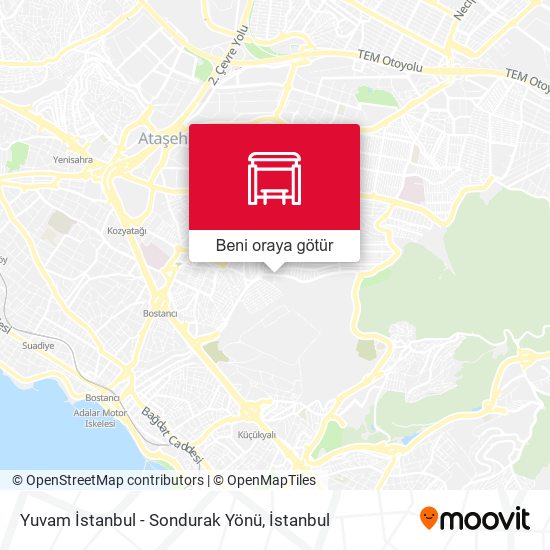 Yuvam İstanbul - Sondurak Yönü harita