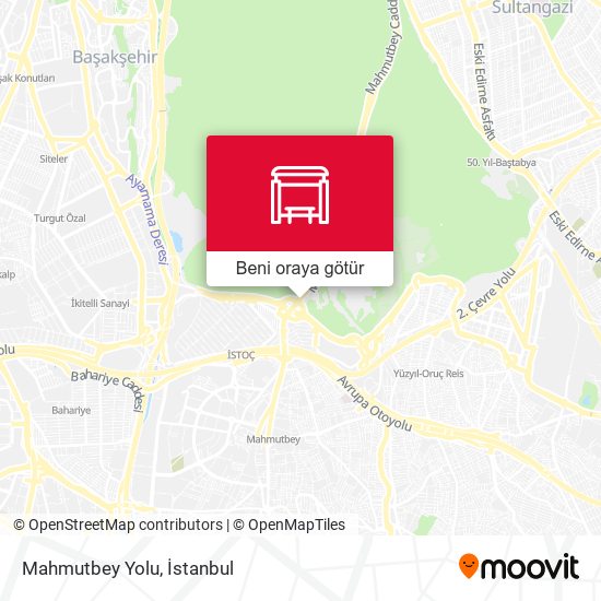 Mahmutbey Yolu harita