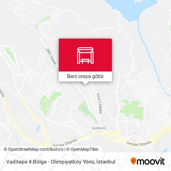 Vaditepe 4.Bölge - Olimpiyatköy Yönü harita
