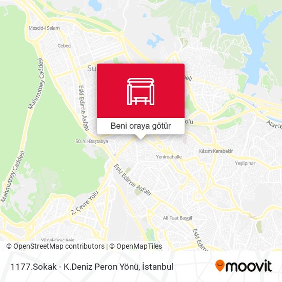 1177.Sokak - K.Deniz Peron Yönü harita
