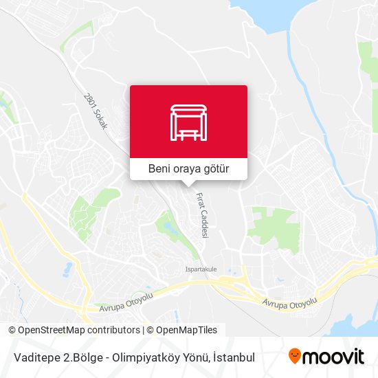 Vaditepe 2.Bölge - Olimpiyatköy Yönü harita