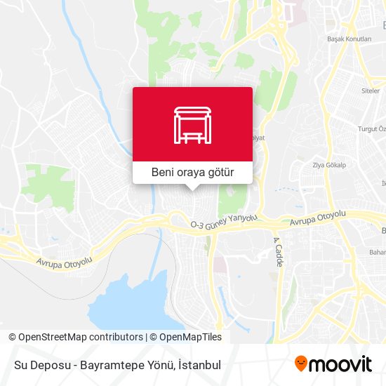 Su Deposu - Bayramtepe Yönü harita