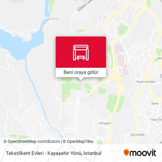 Tekstilkent Evleri - Kayaşehir Yönü harita