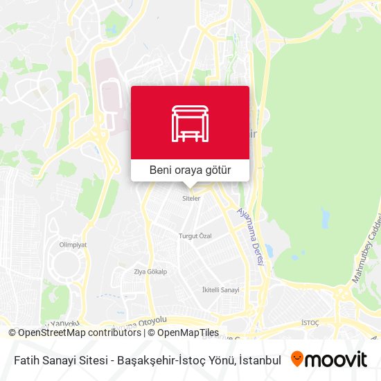 Fatih Sanayi Sitesi - Başakşehir-İstoç Yönü harita