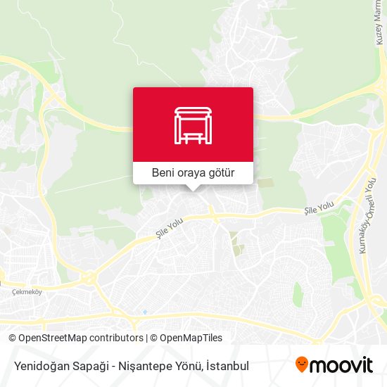 Yenidoğan Sapaği - Nişantepe Yönü harita