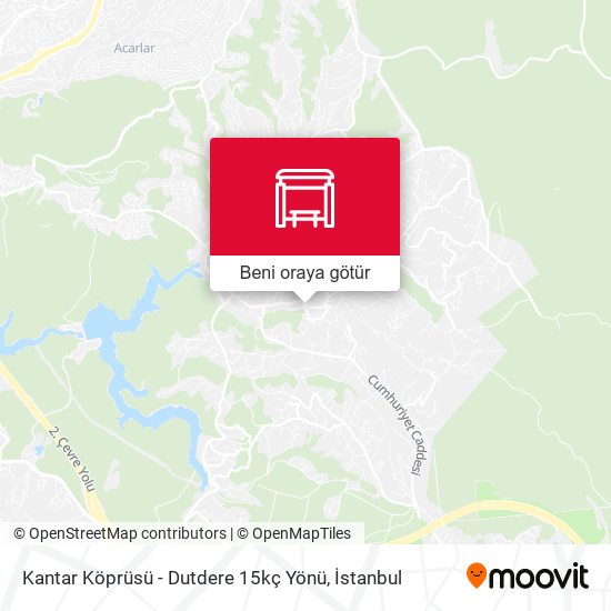 Kantar Köprüsü - Dutdere 15kç Yönü harita