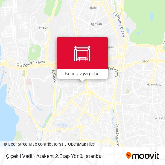 Çiçekli Vadi - Atakent 2.Etap Yönü harita