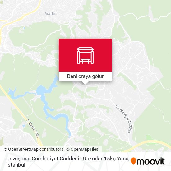 Çavuşbaşi Cumhuriyet Caddesi - Üsküdar 15kç Yönü harita