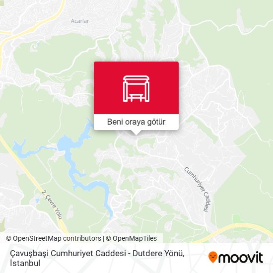 Çavuşbaşi Cumhuriyet Caddesi - Dutdere Yönü harita