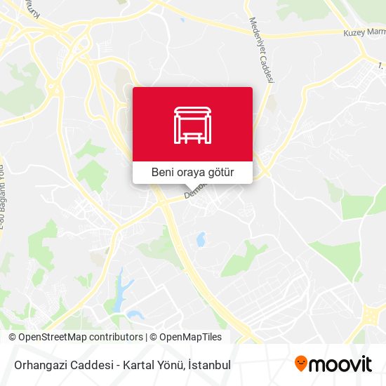 Orhangazi Caddesi - Kartal Yönü harita