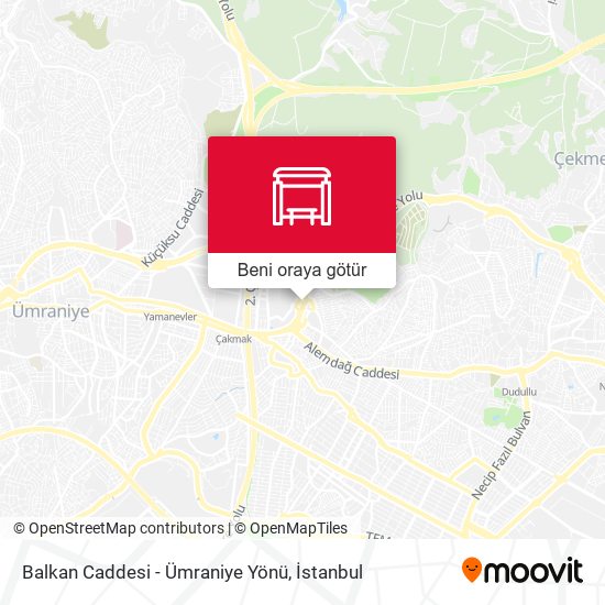 Balkan Caddesi - Ümraniye Yönü harita