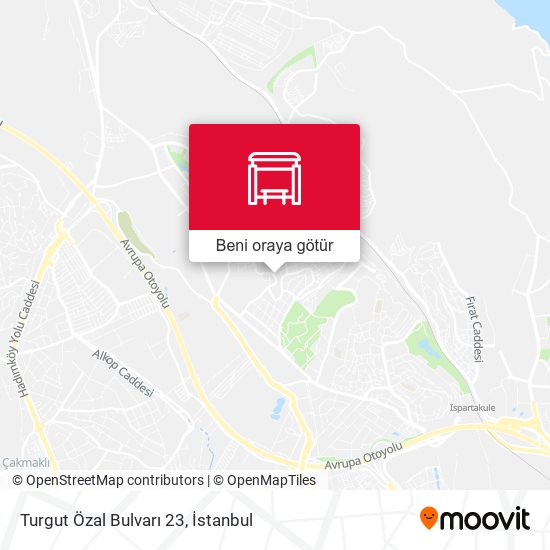 Turgut Özal Bulvarı 23 harita