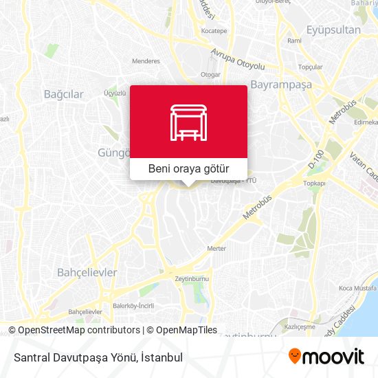 Santral Davutpaşa Yönü harita