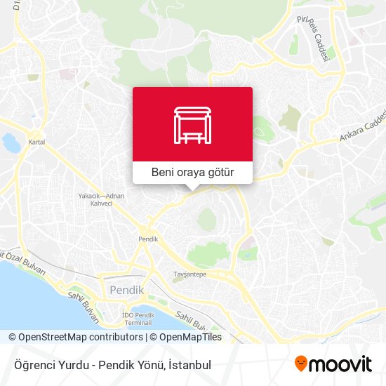 Öğrenci Yurdu - Pendik Yönü harita